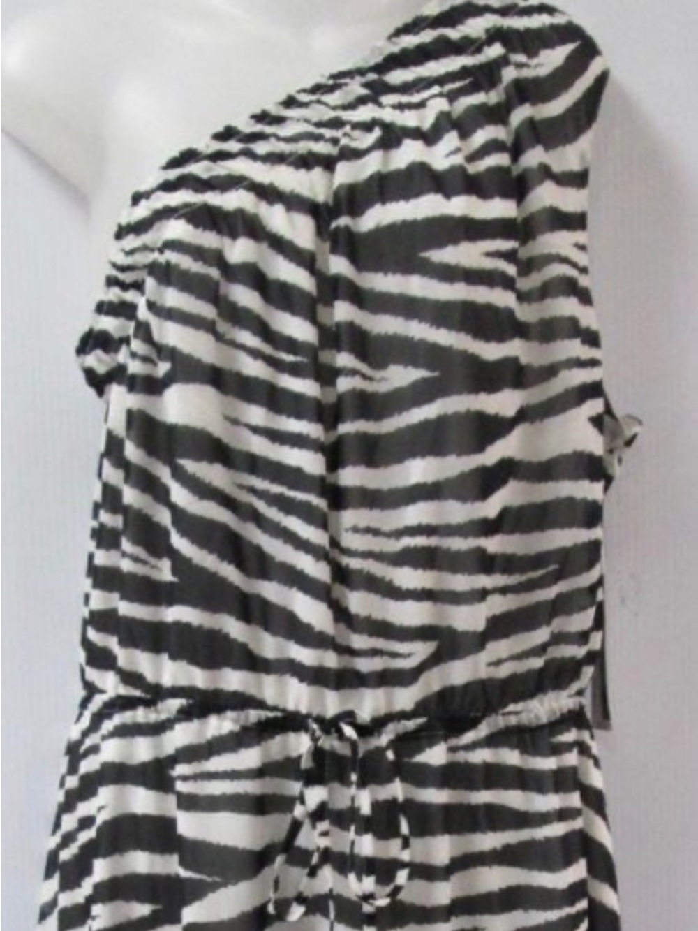 Worthington Black & White Striped Romper